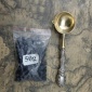金色手柄火漆铜勺子-金属圆形火漆**勺子-蜡标**用品批发